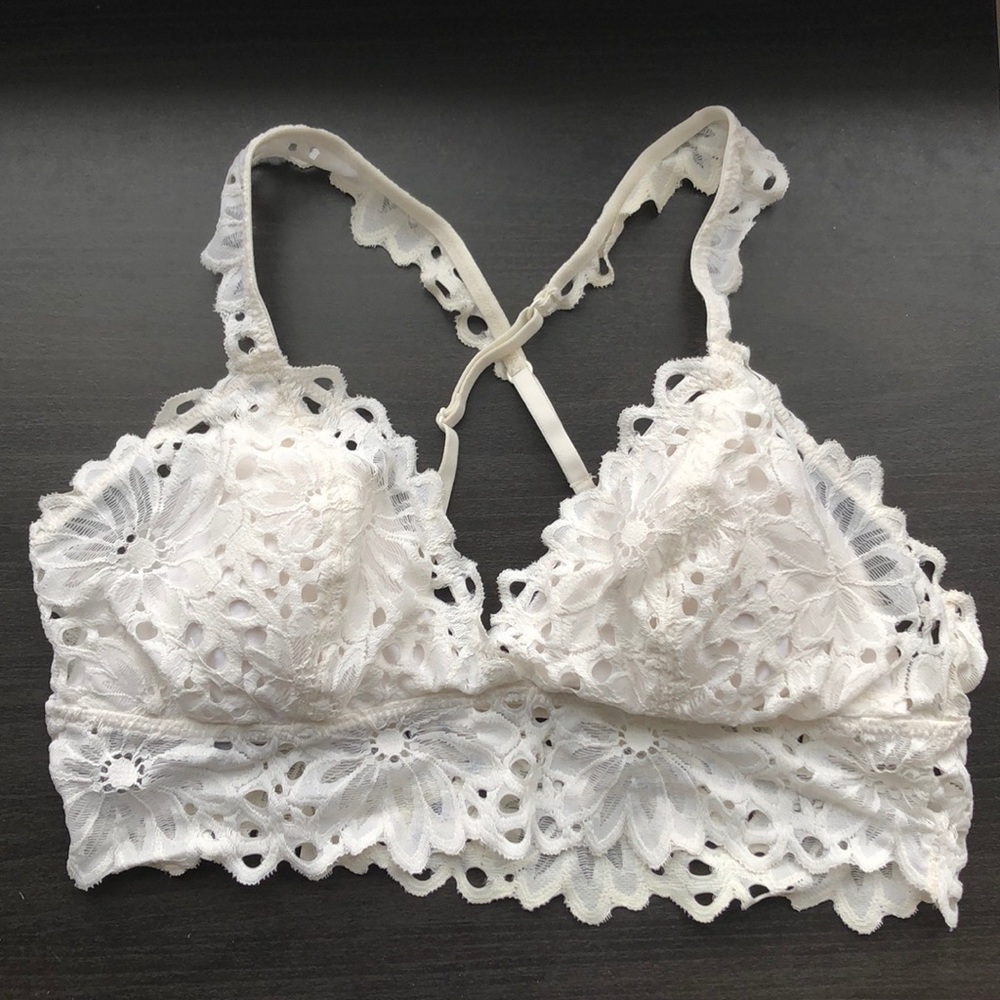 Aerie white lace bralette